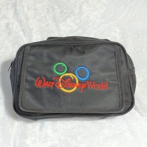 Walt Disney World Black Embroidered Fanny Pack Bag